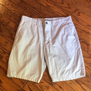 Men’s 36 Gray Striped Old Navy Flat Front Shorts